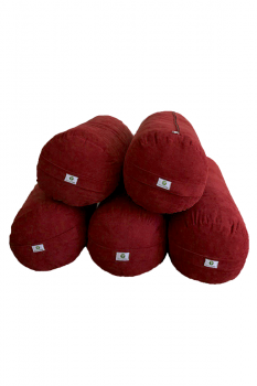 Bolster - Silindir Yoga Minderi - Bordo 5'li